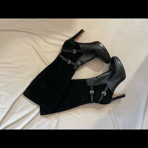 Nine West Friggid suede and leather boots